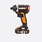 Винтоверт аккумуляторный WORX BL WX292, 20В, бесщеточный, 2Ач x2, кейс