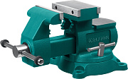 Слесарные тиски KRAFTOOL Reversible 140 мм, расход 273 мм 32705-140