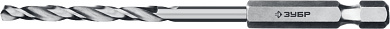 Сверло по металлу ЗУБР ПРОФ-А, 3.5 х 88 мм, сталь Р6М5, класс А, шестигранный хвостовик