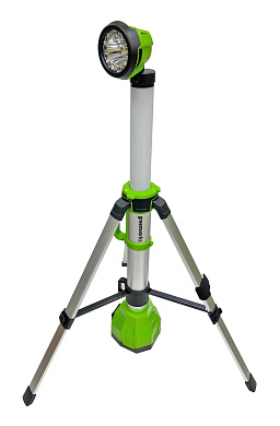 Мачта LED 2-в-1 акк. Greenworks G120WLS, 24V, 2200 лм, 82-112 см, без АКБ и ЗУ