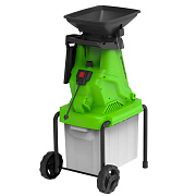 Измельчитель садовый электрический Greenworks GW-2800SD, 220 В, 2800 Вт с контейнером (2208007)