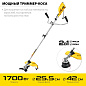 Триммер электрический (электрокоса), с ременным редуктором SEB-42-1700 STEHER