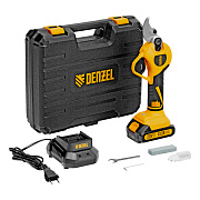 Секатор аккумуляторный, бесщет., CP-30BL, Li-Ion, 20 В, лезвия SK5  Denzel