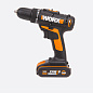 Дрель-шуруповерт аккумуляторная WORX WX101.2, 20В, 2.0Ач x1, ЗУ 2А, кейс