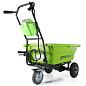 Садовая тележка самоходная Greenworks G40GCK4, 40V, 106 л, с 1хАКБ 4 Ач и ЗУ (7400007UB)