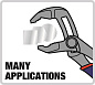 Клещи переставные 200мм быстрорегулируемые WORKPRO WP231086