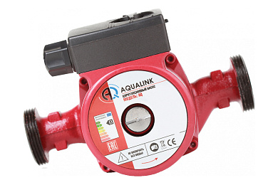 Циркуляционный насос AQUALINK 25-4 180, с гайками