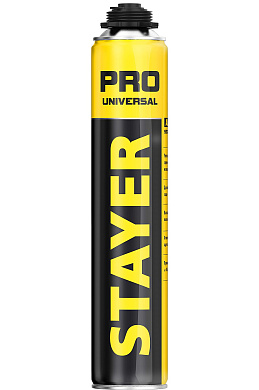 Монтажная пена, PROFESSIONAL STAYER PRO 750мл пистолетная всесезонная выход до 35л