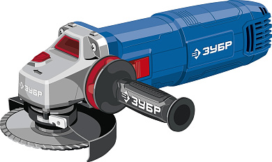УШМ ЗУБР 1500 Вт, d125 мм регулировка оборотов, фланец ″МИГ″, Профессионал