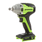 Гайковерт ударный акк. Greenworks GD24IW400, 24V,б/щет,1/2'', 400Нм, без АКБ и ЗУ (3802907)