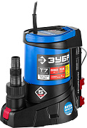 Дренажный насос ЗУБР НПЧ-Т7-550, с минимальным уровнем откачки до 1мм, АкваСенсор, 550 Вт