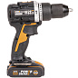 Дрель-шуруповерт ударная аккумуляторная WORX WX352.1, 60Нм, 20В, бесщеточная, 4Ач x2, ЗУ 2А, кейс