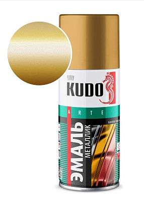 Краска-спрей металлик бронза 210мл KUDO 