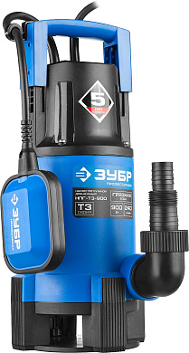 Дренажный насос для грязной воды ЗУБР НПГ-Т3-900, 900 Вт, Профессионал