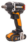 Гайковерт аккумуляторный WORX BL WX279, 20В, бесщеточный, 2Ач x2, кейс