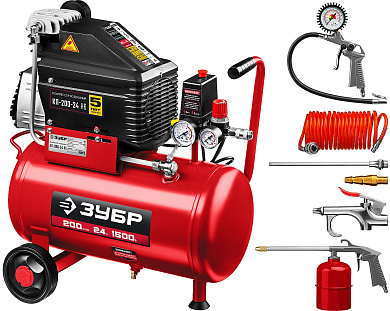 Компрессор воздушный КП-200-24 Н6 ЗУБР серия «МАСТЕР»