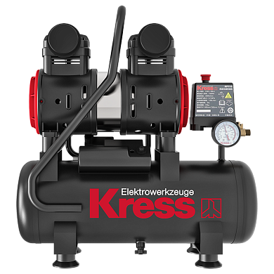 Компрессор воздушный безмаслянный KRESS KP110, 1000 Вт, 8л.