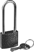 Замок STAYER ″STANDARD″ навесной, металлический корпус, удлиненная закаленная дужка, 38мм