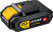 Аккумуляторная батарея STEHER 20В, Li-Ion, 2 Ач, тип V1