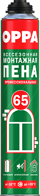 Монтажная пена OPPA 65 профессиональная, 850 мл