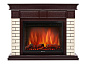 Портал Firelight Bricks 25 камень бежевый, шпон темный дуб