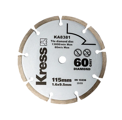 Диск с алмазным напылением KRESS 115х1,6х9,5мм