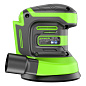 Эксцентриковая шлифмашина акк. Greenworks OS325, 24V, 125 мм, 5000-8000-11000, 2.4 мм, без АКБ и ЗУ