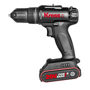 Дрель-шуруповерт аккумуляторная KRESS KU210.1, 20В, 2Ач x2, кейс