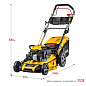 Cамоходная газонокосилка бензиновая GLM-510p STEHER