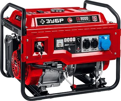 Генератор бензиновый  с электростартером СБ-8000Е ЗУБР