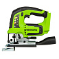 Лобзик акк. Greenworks GD24JS120, 24V, б/щет, 120 мм, 0-3500/мин, 4-ст.маятн, алюм.под,LED,1х2Ач,ЗУ