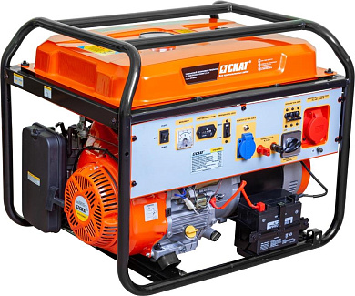 Генератор бензиновый СКАТ УГБ-9200ЕТ трехфазный
