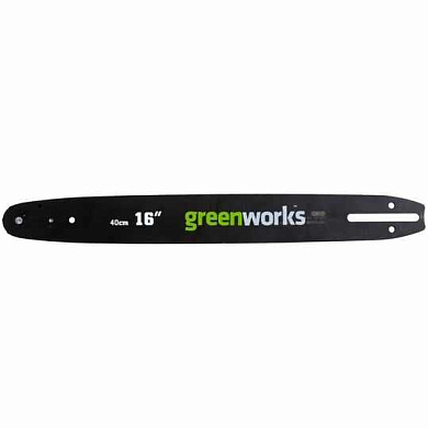 Шина для аккумуляторной цепной пилы Greenworks  40V 40 см, (29757, 3/8 1,1 56 зв.)