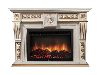 Портал Firelight Vittoriano 30 Белёный дуб с золотой патиной