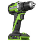 Дрель-шуруповерт акк. Greenworks DD560, 24V, б/щет, 30/60 Нм, 13мм, Anti-kickback, 1х4Ач,ЗУ, кор