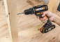 Дрель-шуруповерт аккумуляторная Worx WX101, 30Нм, 20В, АКБ x2 1,5А*ч, ЗУ 0,4А, сумка, коробка