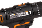 Дрель-шуруповерт ударная аккумуляторная WORX WX370.9, 50Нм, 20В, без АКБ и ЗУ