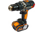 Дрель-шуруповерт ударная аккумуляторная WORX WX373, 20В, бесщеточная, 2,0 Ач x2 ,кейс