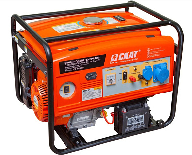 Генератор бензиновый СКАТ УГБ-8200ЕВ (пусковой ток до 14,3 кВт)