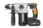 Перфоратор аккумуляторный WORX WX392, 20В, 4 Ач x2, кейс