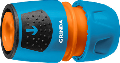 Быстросъемный соединитель GRINDA TU, 1/2″ - 3/4″, пластиковый с TPR