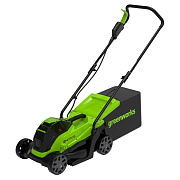 Газонокосилка аккумуляторная Greenworks 2516107UA, 24V, 33 см, бесщеточная, с 1хАКБ 2Ач и ЗУ