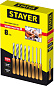 Набор ручных резцов по дереву STAYER Wood Master, 8 предм