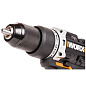 Дрель-шуруповерт ударная аккумуляторная WORX WX352.1, 60Нм, 20В, бесщеточная, 4Ач x2, ЗУ 2А, кейс