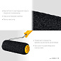 Валик для шпатлевки STAYER PUTTY 80 мм, 180 мм, 8 мм ручка