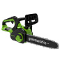 Цепная пила аккумуляторная Greenworks G24CS25, 24V, 25см, c 1хАКБ 8Ач и ЗУ (2007707UH)