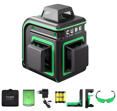 Лазерный уровень ADA CUBE 3-360 GREEN Home Еdition (Online product)