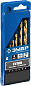 Набор сверл по металлу ЗУБР ТИТАН, 6 шт, (2-8 мм), сталь Р6М5, класс А, титановое покрытие