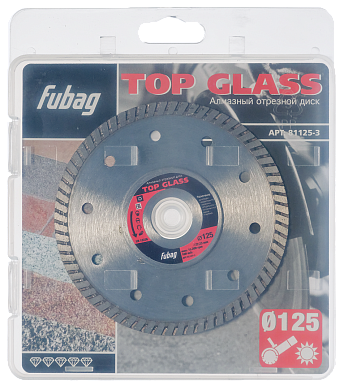 Диск алмазный FUBAG Top Glass 125 х 22.2