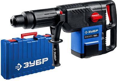 Перфоратор Зубр 1500 Вт, 52 мм, SDS Max, серия Профессионал